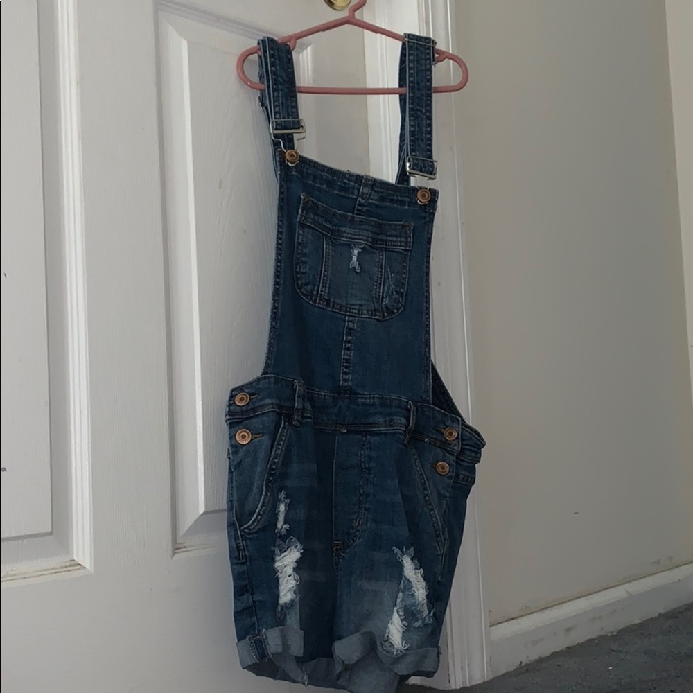 Jean Short Overalls